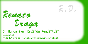 renato draga business card
